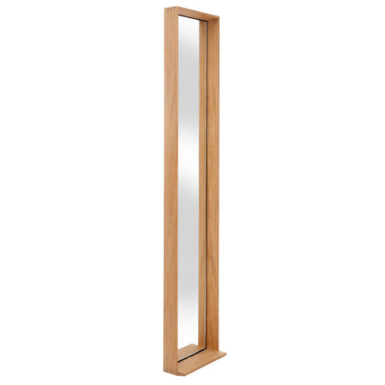 Fascino Mirror with teak frame, Vertical narrow
