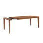 Tavo Solid Wood Table American Walnut, extending