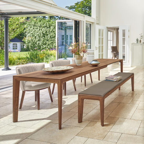 Tavo Solid Wood Table American Walnut, extending