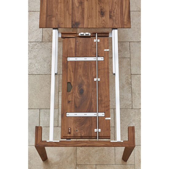Tavo Solid Wood Table American Walnut, extending