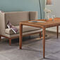 Tavo Solid Wood Table American Walnut, extending