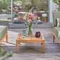 Valencia Lounge Coffee Table with teak top