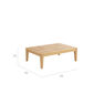 Valencia Lounge Coffee Table with teak top