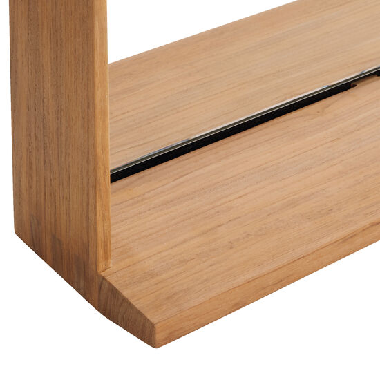 Fascino Mirror with teak frame Horizontal