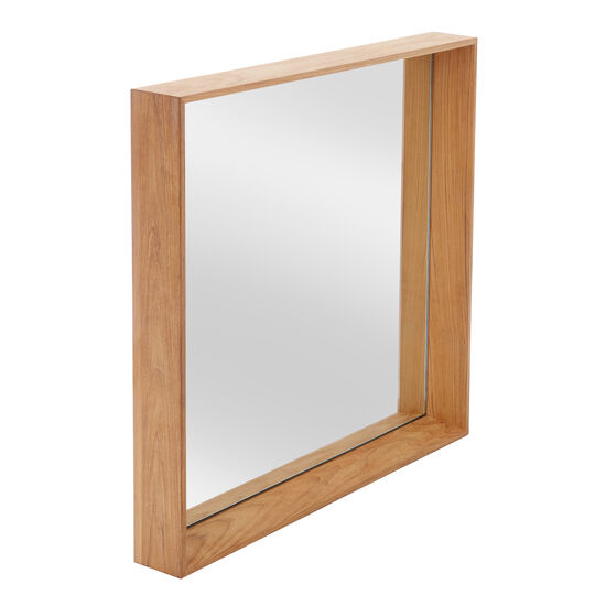 Fascino Mirror with teak frame Square