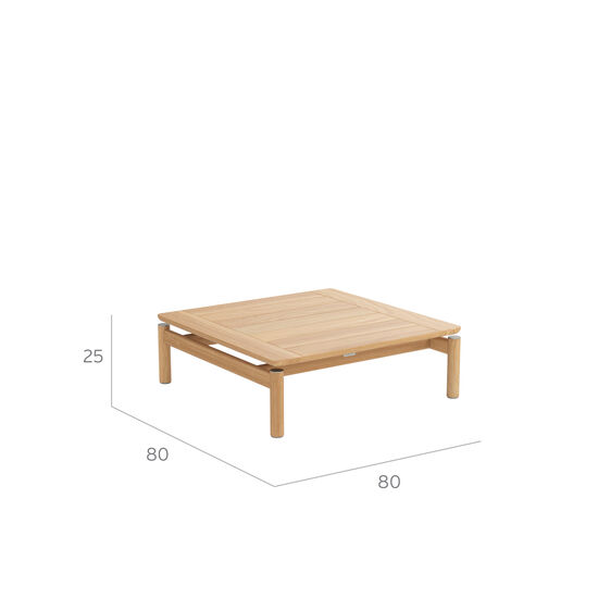 Cavo Coffee Table 80 x 80 Teak