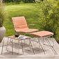 Pan Side Table Stainless Steel 48 x 48, Teak