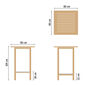 Bar Table 80 x 80 Teak
