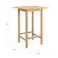 Bar Table 80 x 80 Teak