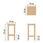 Teak Bar Stool