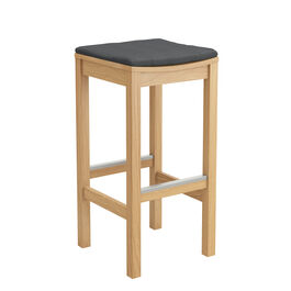 Anthracite Seat Cushion for Teak Barstool