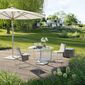 Ronda Single-Pedestal Table Ø 120 Ceramic Marble White