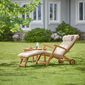 Royal Princess Deck Chair with wheels and extended footrest