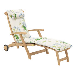 Hortensia Blue Cushion for Royal Princess Deck Chair longer