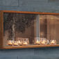 Lantern Set in crystal glass (2 pieces)