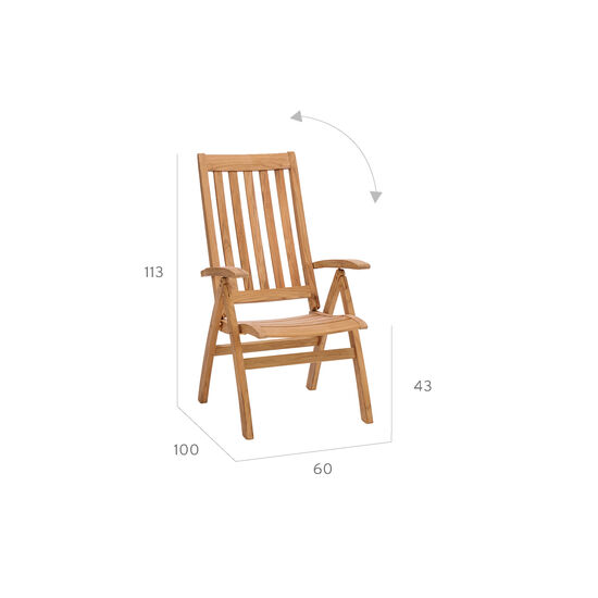 Classic Recliner, Teak