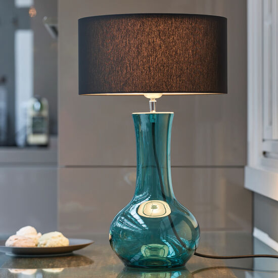 Esbjerg Table Lamp small Aquamarine with light source
