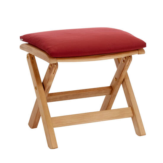 Classic Footstool, Teak