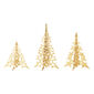 Greve Table Trees Set of 3 gold-plated