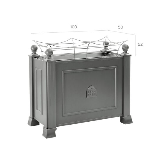 Grenoble stainless steel trellis attachment 100 × 50