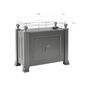 Grenoble stainless steel trellis attachment 100 × 50