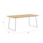Amari Table 180 x 90 with teak top