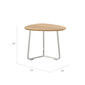 Amari Side Table with teak top
