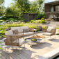Amari Side Table with teak top