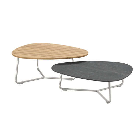 Amari Lounge Table Set Teak/Ceramic