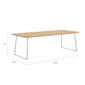 Amari Table 240 x 100 with teak top
