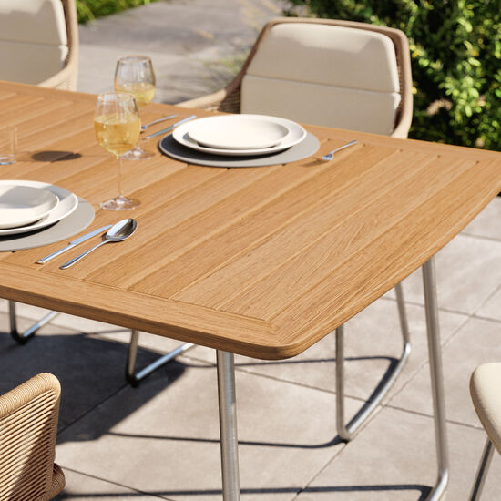 Amari Table 240 x 100 with teak top