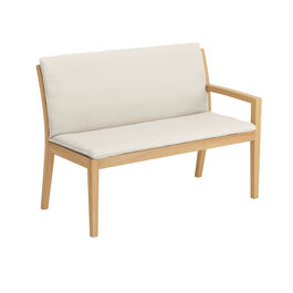 Cushion Valencia Seat Element 120 in the design "Linum/seams Pearl"