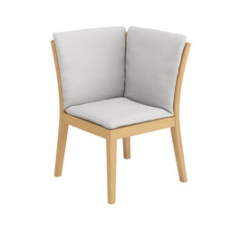 Cushion Valencia Seat Element Corner in the design "Crystal/seams Grey"