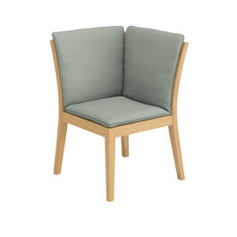 Cushion Valencia Seat Element Corner in the design "Mineral/ seams Taupe"