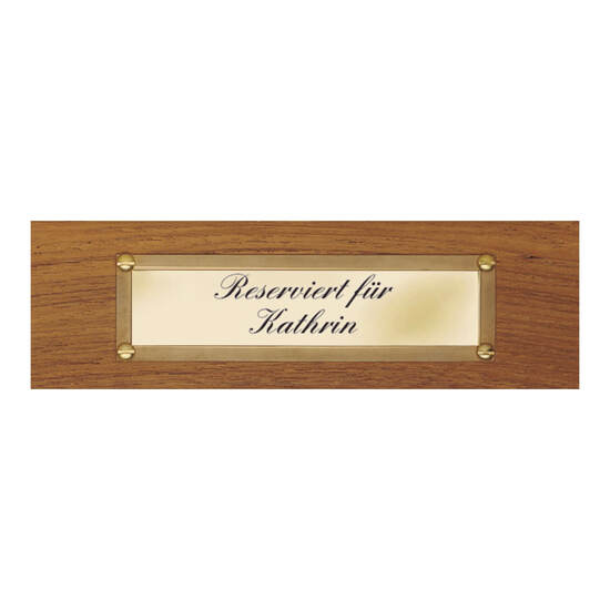 Engraved Brass Plaque