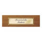 Engraved Brass Plaque