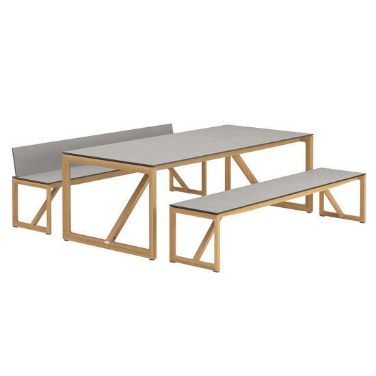 Trey Set Seating group incl. one seat with backrest, one seat w/o backrest