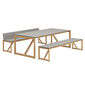 Trey Set Seating group incl. one seat with backrest, one seat w/o backrest