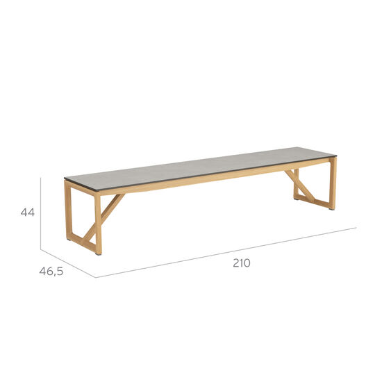Trey Set Seating group incl. one seat with backrest, one seat w/o backrest