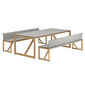 Trey Set Seating group incl. two seats with backrests