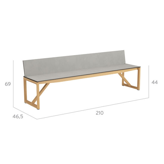 Trey Set Seating group incl. two seats with backrests