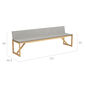 Trey Set Seating group incl. two seats with backrests