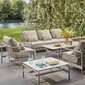 Loreto Three-Seater incl. cushions in the design Sinfonia Gris