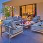 Loreto Three-Seater incl. cushions in the design Sinfonia Gris