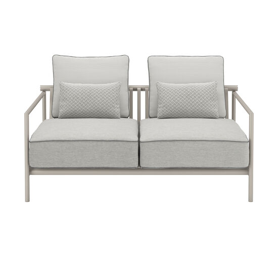 Loreto Two-Seater incl. cushions in the design Sinfonia Gris