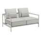 Loreto Two-Seater incl. cushions in the design Sinfonia Gris