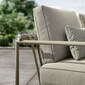 Loreto Two-Seater incl. cushions in the design Sinfonia Gris