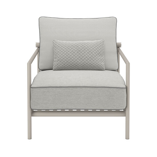 Loreto Armchair incl. cushions in the design Sinfonia Gris