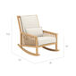 Newhaven Rocking Chair incl. cushion in the design "Linum/seams Indigo"