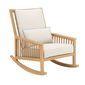 Newhaven Rocking Chair incl. cushion in the design "Linum/seams Indigo"